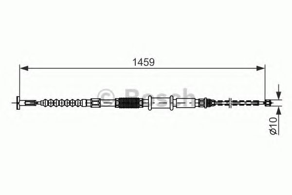 Трос ручного тормоза BOSCH 1 987 482 180