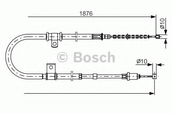 Трос ручного тормоза BOSCH 1 987 482 183