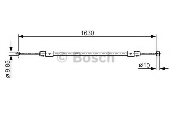 Трос ручного тормоза BOSCH 1 987 482 187