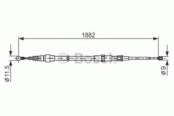 Трос ручного тормоза BOSCH 1 987 482 193