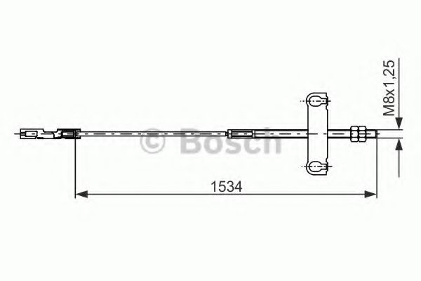 Трос ручного тормоза BOSCH 1 987 482 195