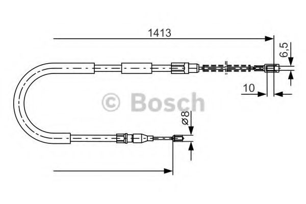 Трос ручного тормоза BOSCH 1 987 482 217