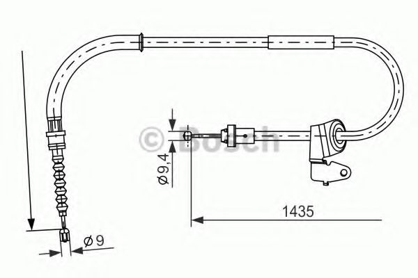 Трос ручного тормоза BOSCH 1 987 482 230