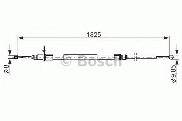 Трос ручного тормоза BOSCH 1 987 482 254