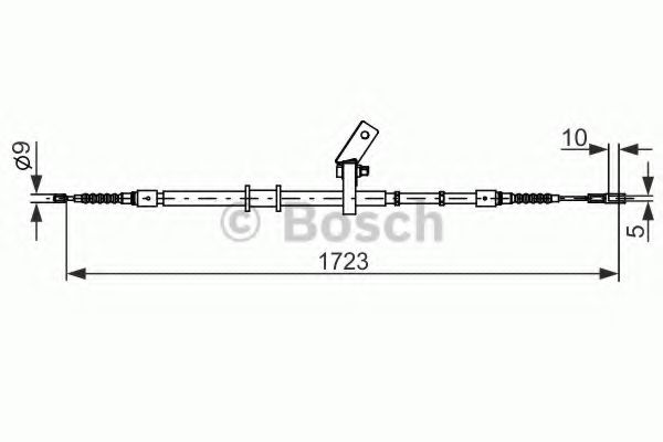 Трос ручного тормоза BOSCH 1 987 482 268