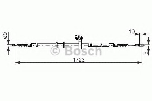 Трос ручного тормоза BOSCH 1 987 482 269