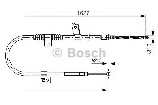 Трос ручного тормоза BOSCH 1 987 482 274