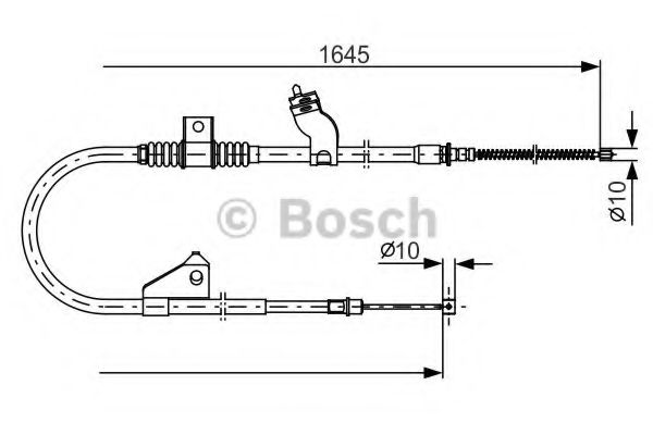 Трос ручного тормоза BOSCH 1 987 482 275