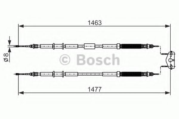 Трос ручного тормоза BOSCH 1 987 482 283