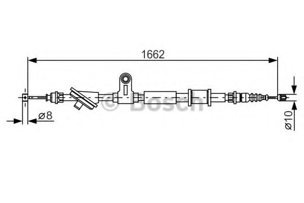 Трос ручного тормоза BOSCH 1 987 482 285