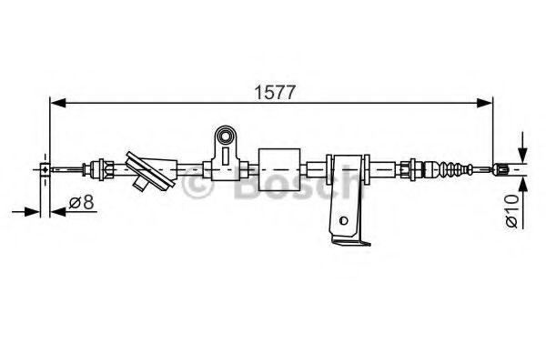 Трос ручного тормоза BOSCH 1 987 482 286