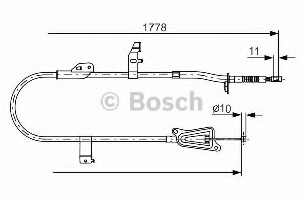 Трос ручного тормоза BOSCH 1 987 482 304