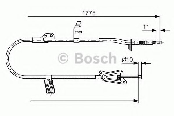 Трос ручного тормоза BOSCH 1 987 482 305