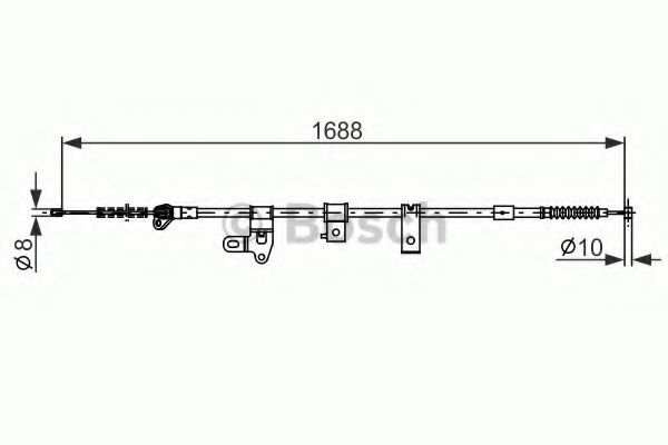 Трос ручного тормоза BOSCH 1 987 482 306