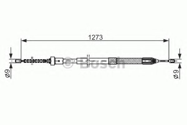 Трос ручного тормоза BOSCH 1 987 482 308