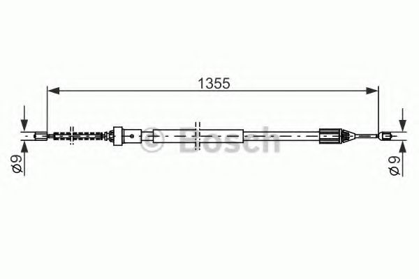 Трос ручного тормоза BOSCH 1 987 482 309