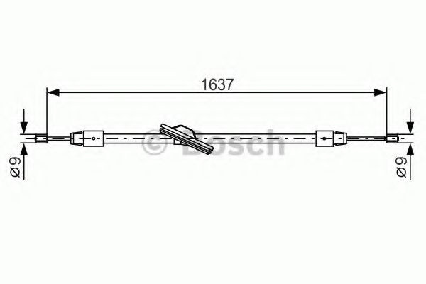 Трос ручного тормоза BOSCH 1 987 482 330