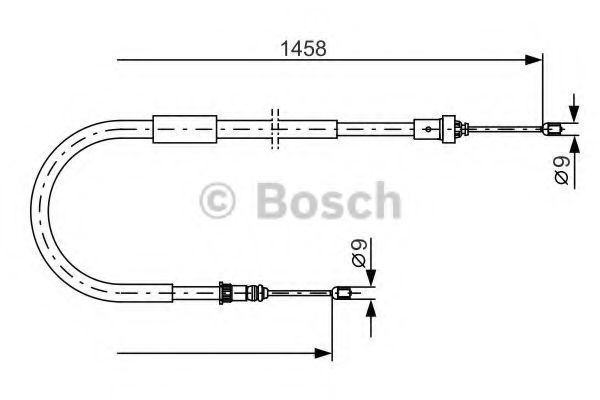 Трос ручного тормоза BOSCH 1 987 482 335