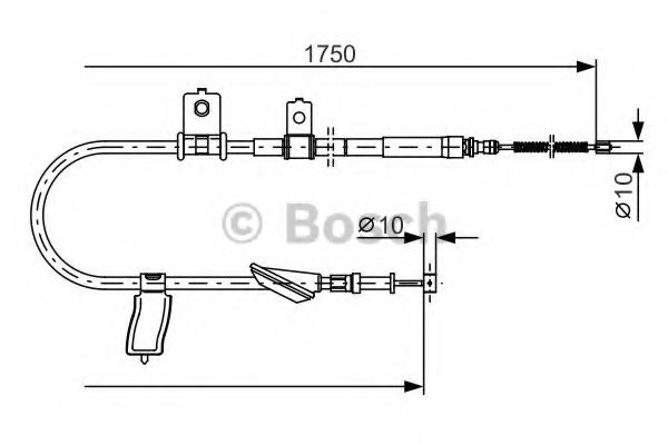 Трос ручного тормоза BOSCH 1 987 482 351