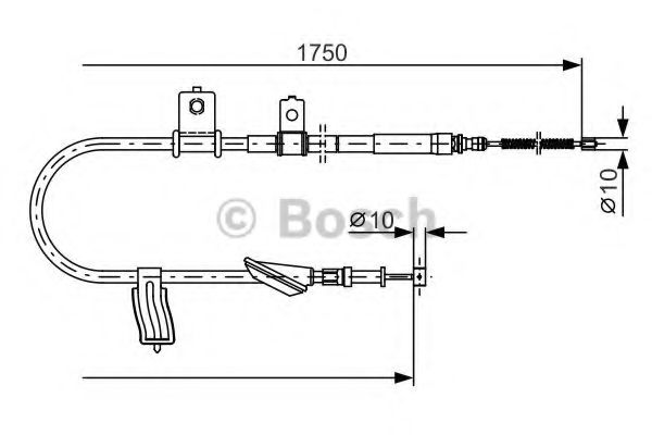 Трос ручного тормоза BOSCH 1 987 482 352