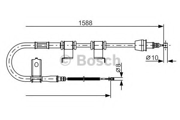 Трос ручного тормоза BOSCH 1 987 482 359