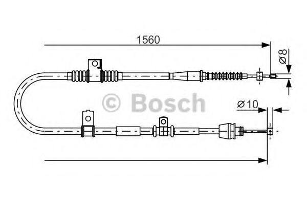 Трос ручного тормоза BOSCH 1 987 482 360