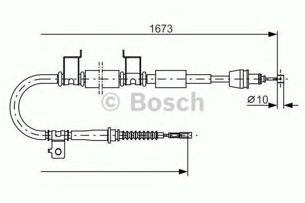 Трос ручного тормоза BOSCH 1 987 482 362