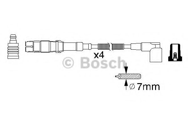 Комплект проводов зажигания BOSCH 0 986 356 310 Комплект проводов зажигания BOSCH 0 986 356 310