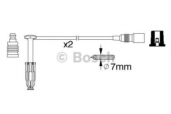 Комплект проводов зажигания BOSCH 0 986 356 311 Комплект проводов зажигания BOSCH 0 986 356 311