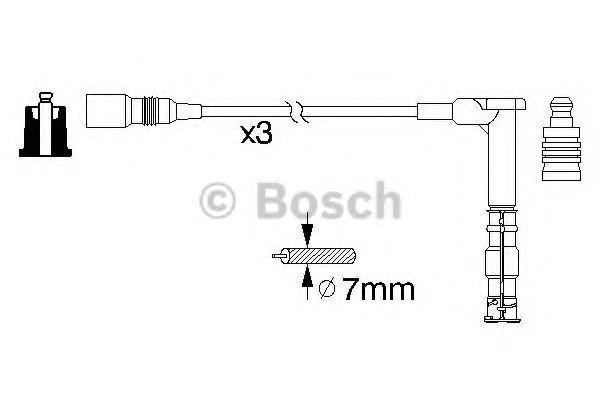Комплект проводов зажигания BOSCH 0 986 356 316 Комплект проводов зажигания BOSCH 0 986 356 316