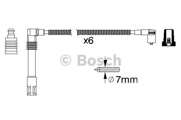 Комплект проводов зажигания BOSCH 0 986 356 321 Комплект проводов зажигания BOSCH 0 986 356 321