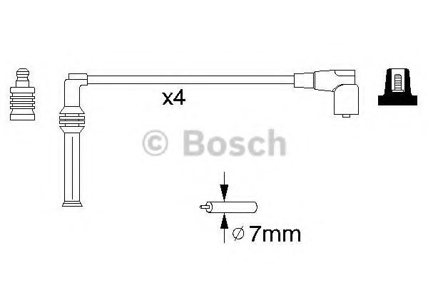Комплект проводов зажигания BOSCH 0 986 356 778 Комплект проводов зажигания BOSCH 0 986 356 778