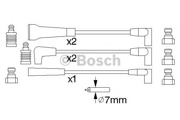 Комплект проводов зажигания BOSCH 0 986 356 780 Комплект проводов зажигания BOSCH 0 986 356 780