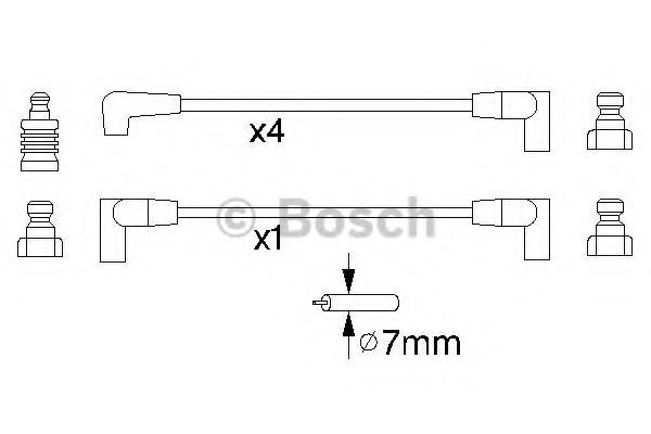Комплект проводов зажигания BOSCH 0 986 356 852 Комплект проводов зажигания BOSCH 0 986 356 852