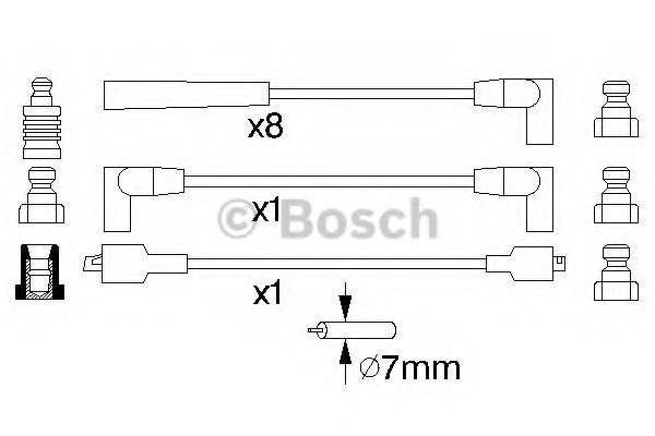 Комплект проводов зажигания BOSCH 0 986 357 118 Комплект проводов зажигания BOSCH 0 986 357 118