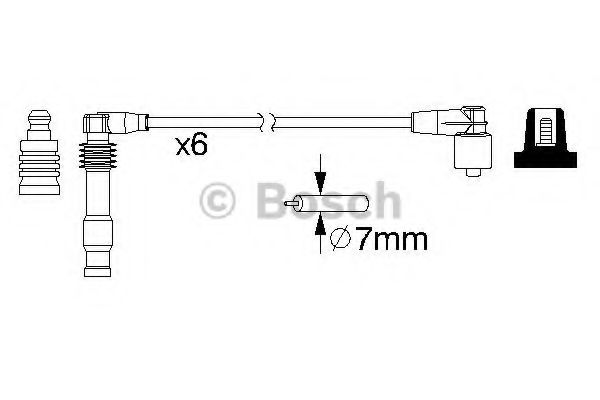 Комплект проводов зажигания BOSCH 0 986 357 162 Комплект проводов зажигания BOSCH 0 986 357 162