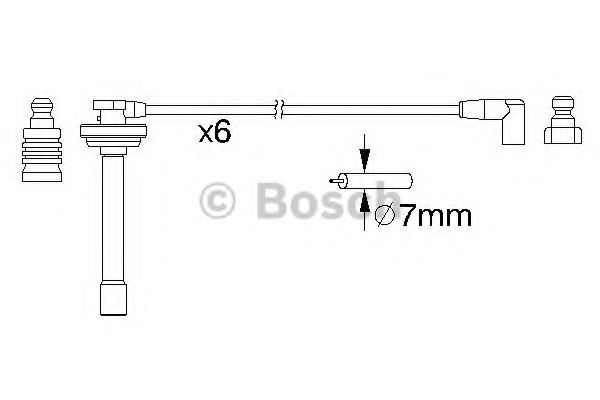 Комплект проводов зажигания BOSCH 0 986 357 167 Комплект проводов зажигания BOSCH 0 986 357 167