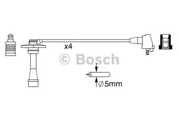 Комплект проводов зажигания BOSCH 0 986 357 259 Комплект проводов зажигания BOSCH 0 986 357 259