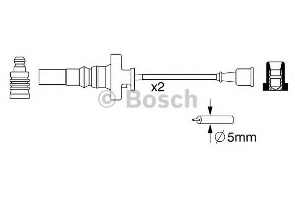 Комплект проводов зажигания BOSCH 0 986 357 273 Комплект проводов зажигания BOSCH 0 986 357 273