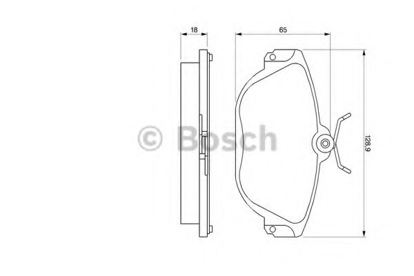 Тормозные колодки BOSCH 0 986 424 016