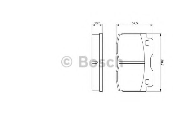 Тормозные колодки BOSCH 0 986 424 047