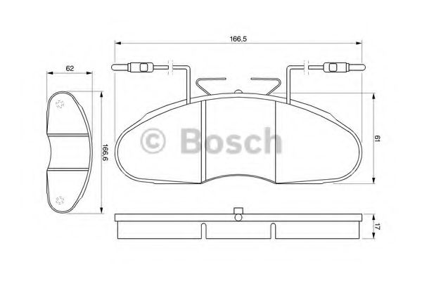 Тормозные колодки BOSCH 0 986 424 080