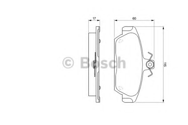 Тормозные колодки BOSCH 0 986 424 092