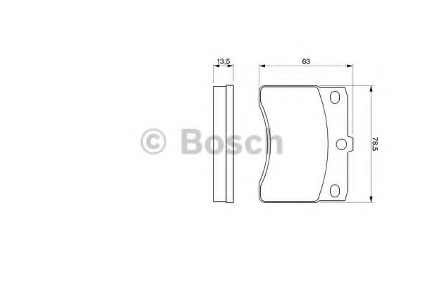 Тормозные колодки BOSCH 0 986 424 099