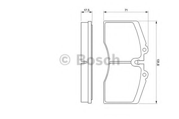 Тормозные колодки BOSCH 0 986 424 119