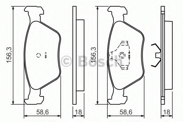 Тормозные колодки BOSCH 0 986 424 200