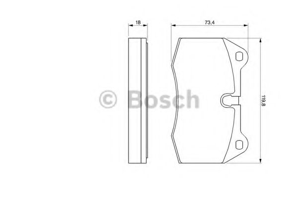 Тормозные колодки BOSCH 0 986 424 209
