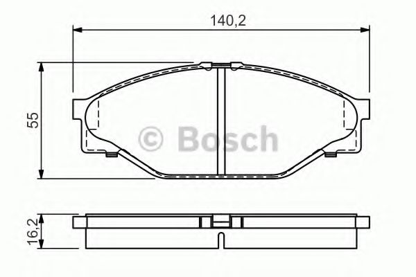 Тормозные колодки BOSCH 0 986 424 225