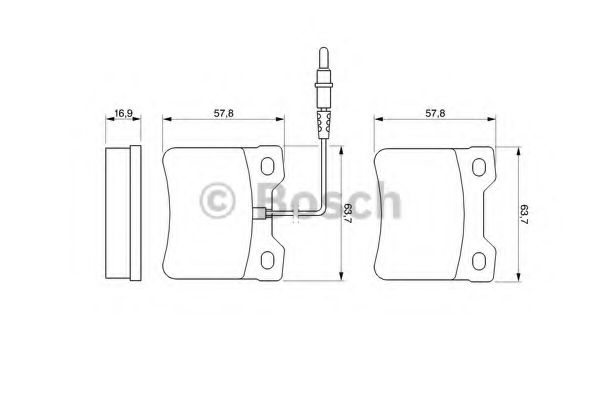 Тормозные колодки BOSCH 0 986 494 000