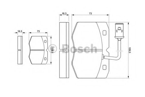 Тормозные колодки BOSCH 0 986 424 240